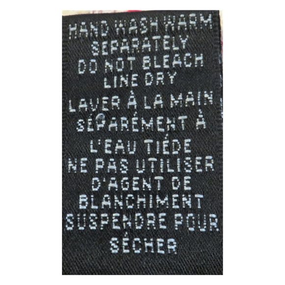 INC Petite Red Flower Beige Shirt in Size Large - Picture 6 of 7